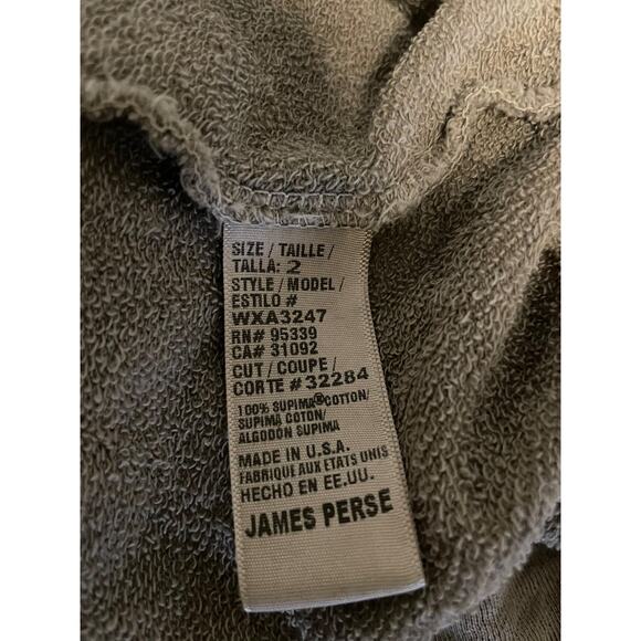 James Perse Sweatshirt Womens 2 US Medium Supima Cotton Raglan Crewneck Made USA - Picture 4 of 8